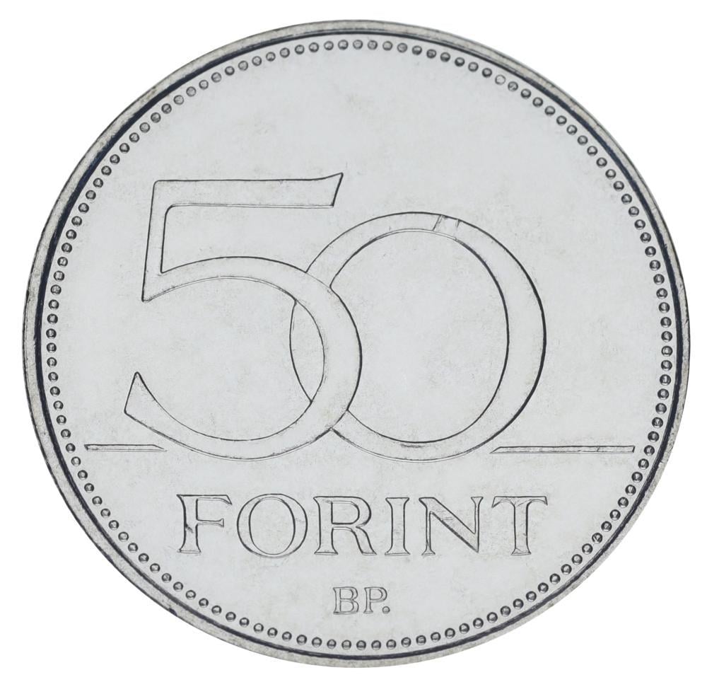 Коллекционная монета Венгрия 50 форинтов 2021 UNC Евхаристический Конгресс (М21751)