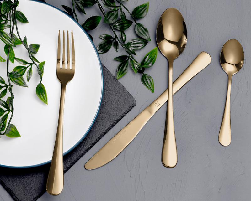 Набор столовых приборов Bergner Munich 24 пр. на 6 персон Шампань (BG-5131-CH) - фото 2 Набор столовых приборов Bergner Munich 24 пр. на 6 персон Шампань (BG-5131-CH) - фото 2