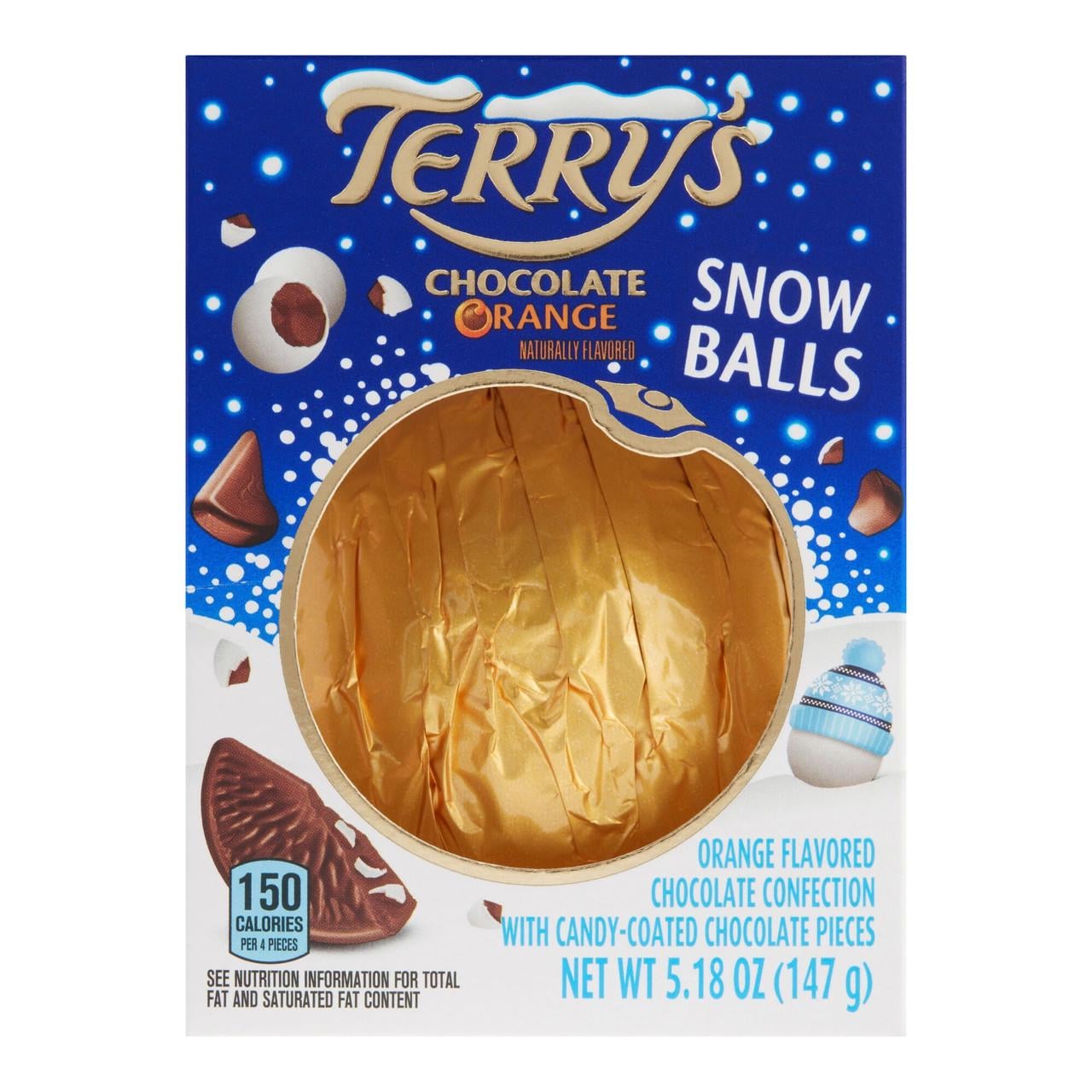 Апельсин шоколадний Terry's Snowballs Milk Chocolate Orange 147 г (1989126152)