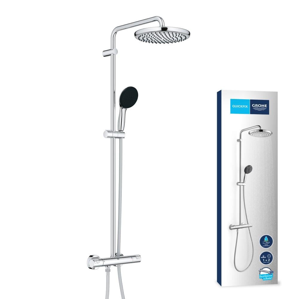 Душова система з термостатом Grohe QuickFix Vitalio Start 26677001 Хром (215018) - фото 10