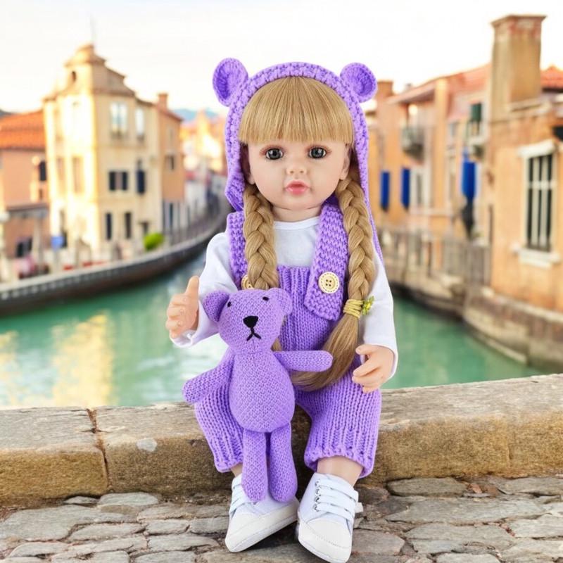 Лялька Ніколь Reborn Doll Вінілова можна купати