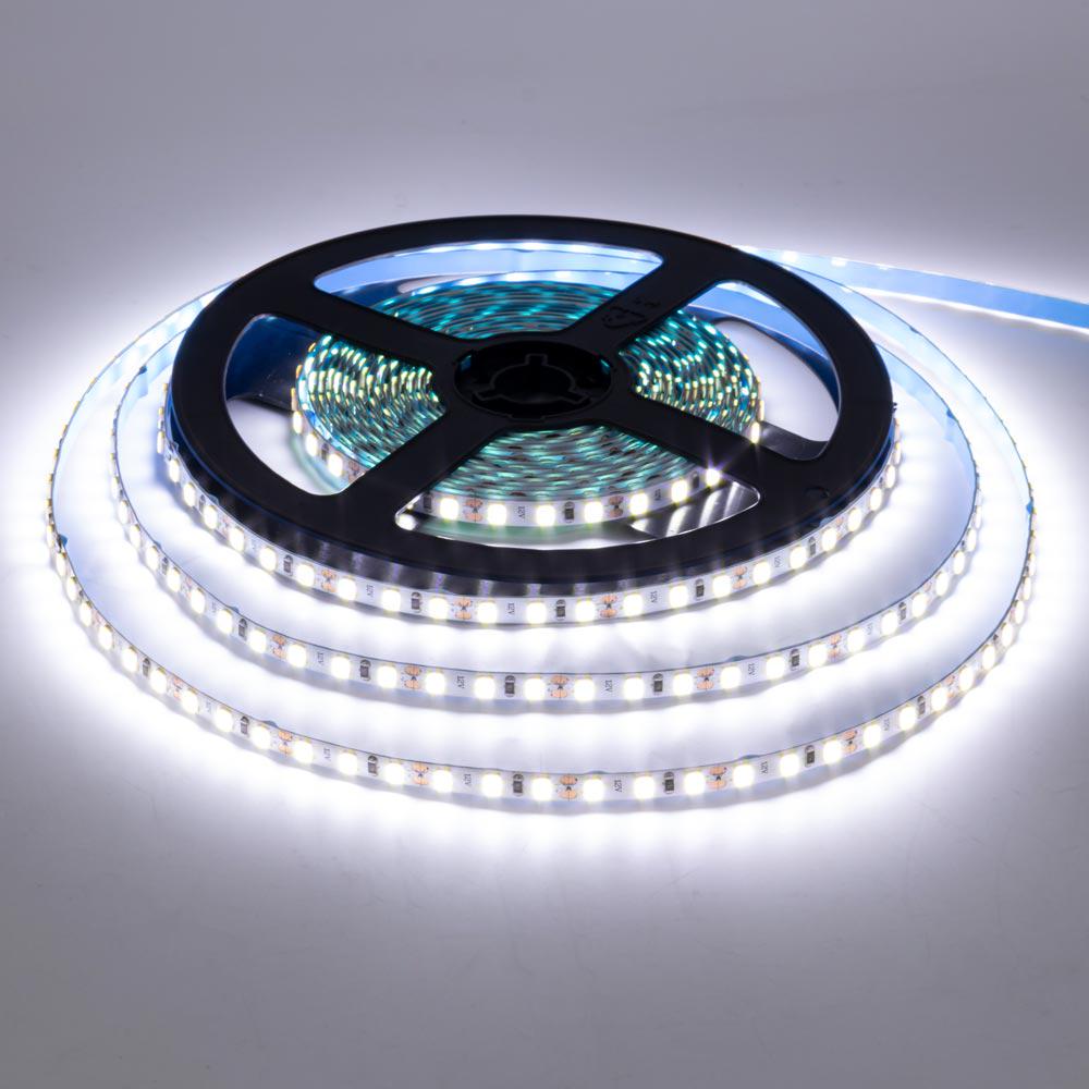 Світлодіодна лінійка AVT 600CW3528-12 5 мм 12V 5мм120LED/м SMD2835 IP20 5 м Білий холодний (1010576)