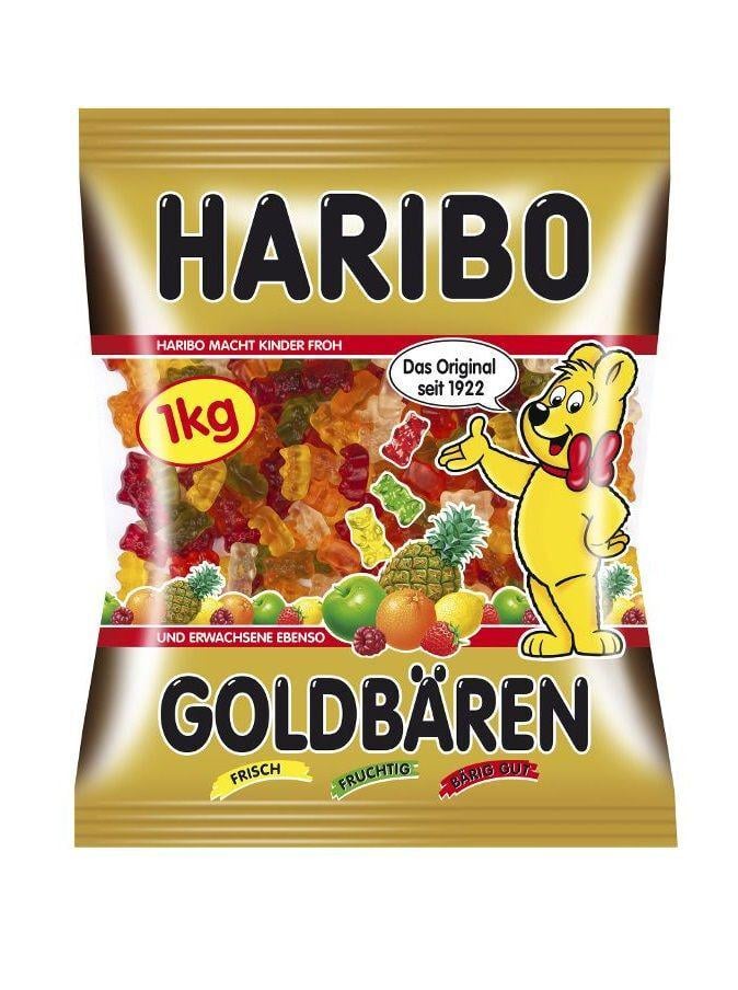 Жевательные конфеты Haribo Goldbaren Фруктовые мишки сокосодержащие 1 кг