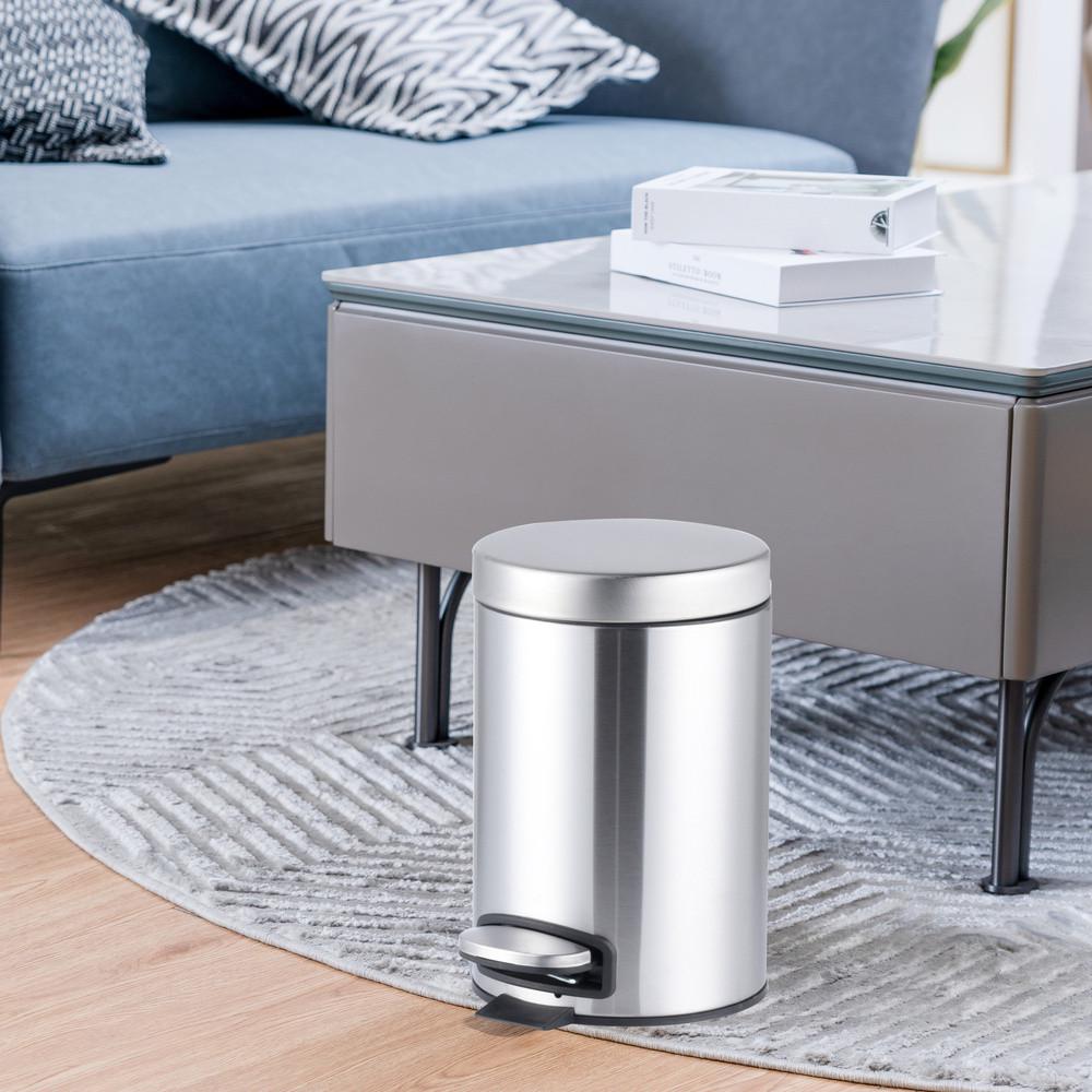 Мусорное ведро с плавным закрытием MIXXUS Ellipse-TC0205 SS Color круглое 5 л Нержавеющая сталь (MI7076) - фото 5 Мусорное ведро с плавным закрытием MIXXUS Ellipse-TC0205 SS Color круглое 5 л Нержавеющая сталь (MI7076) - фото 5