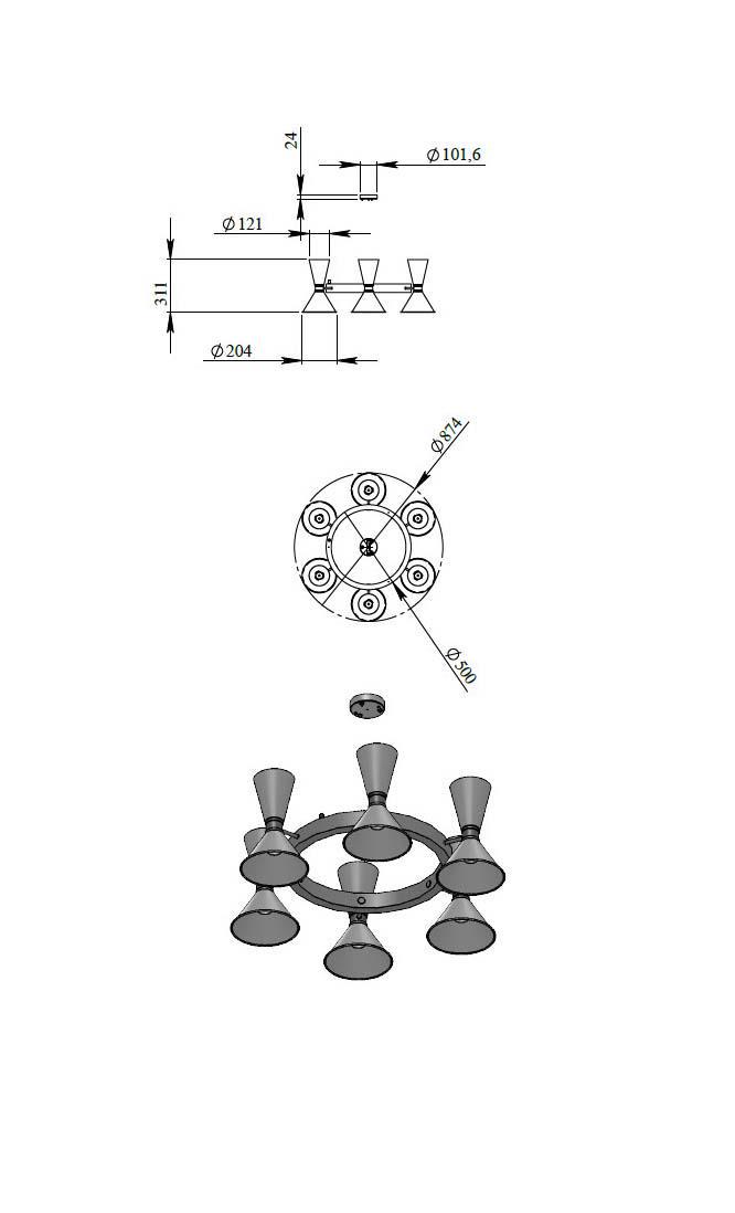 Люстра Dualight C (25352-1) - фото 2