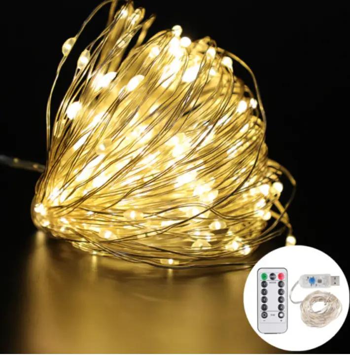 Гірлянда Роса від USB на мідному дроті з пультом 20 м (1268) - фото 2 Гірлянда Роса від USB на мідному дроті з пультом 20 м (1268) - фото 2