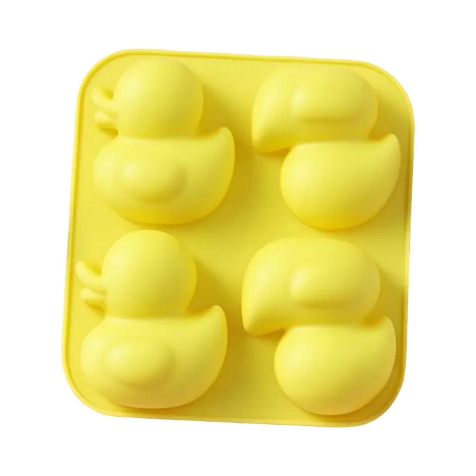 Форма силиконовой утки для выпечки желе конфет мыла свечей Желтый (SAM-0233)