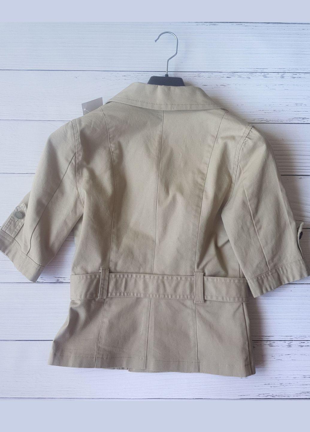 Пиджак на пуговицах G&N 8434 S Бежевый (42) - фото 2