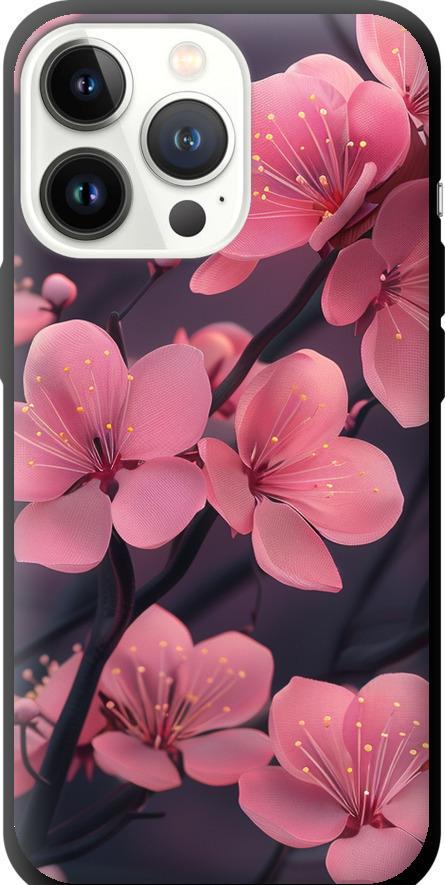 Чехол на iPhone 13 Pro Пурпурная сакура (6075b-2372-42517)