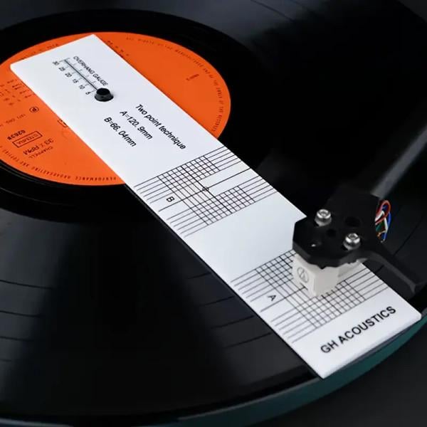 Шаблон для калибровки картриджа граммофона настройка иглы винилового проигрывателя 40х190 мм