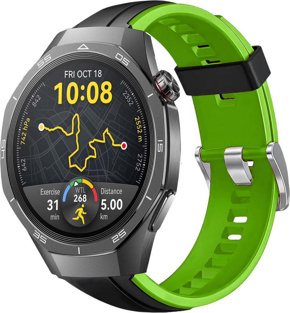 Ремешок Coholl для Huawei Watch GT 5/GT 5 Pro 46 мм Black Green (38662-4A)