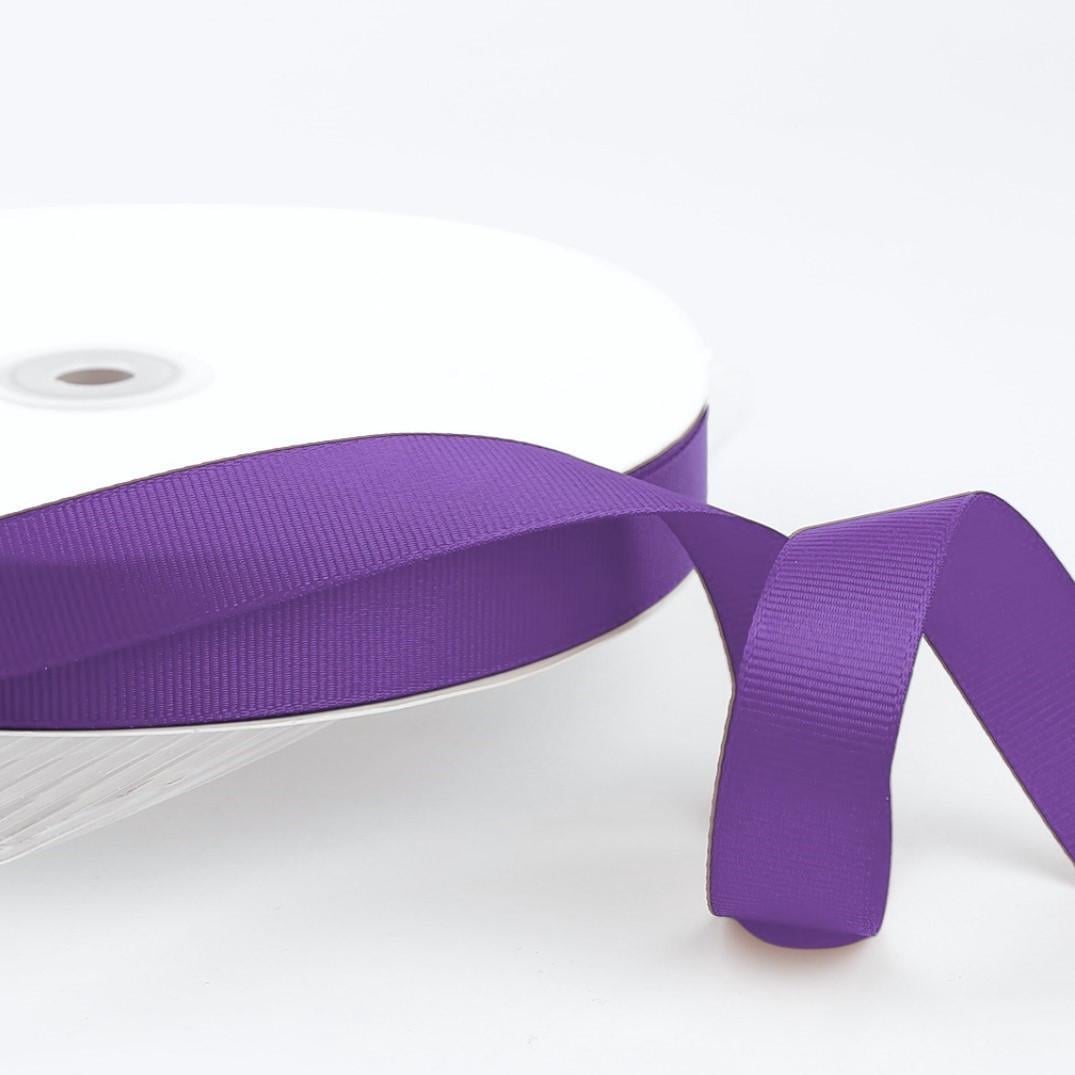 Лента репсовая 0,6 см 91 м 1 шт. Фиолетовый темный (ЛТ0006р97)