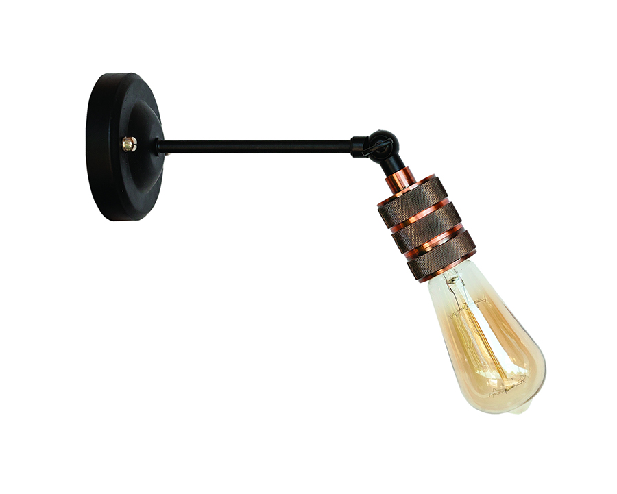 Бра Levistella Lofty подвижное с патроном AMP21 Черный/Медный (1963530380)