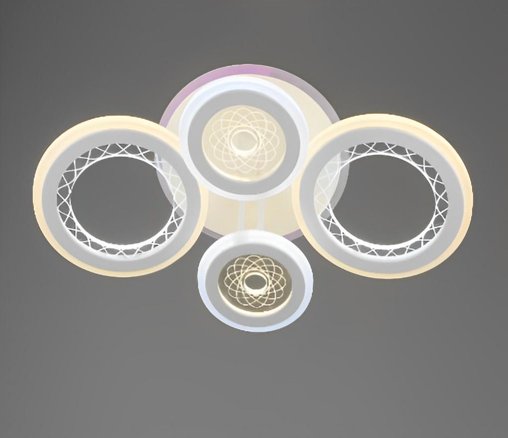 Люстра светодиодная акриловая Sirius B S2020/2+2 156W+16W