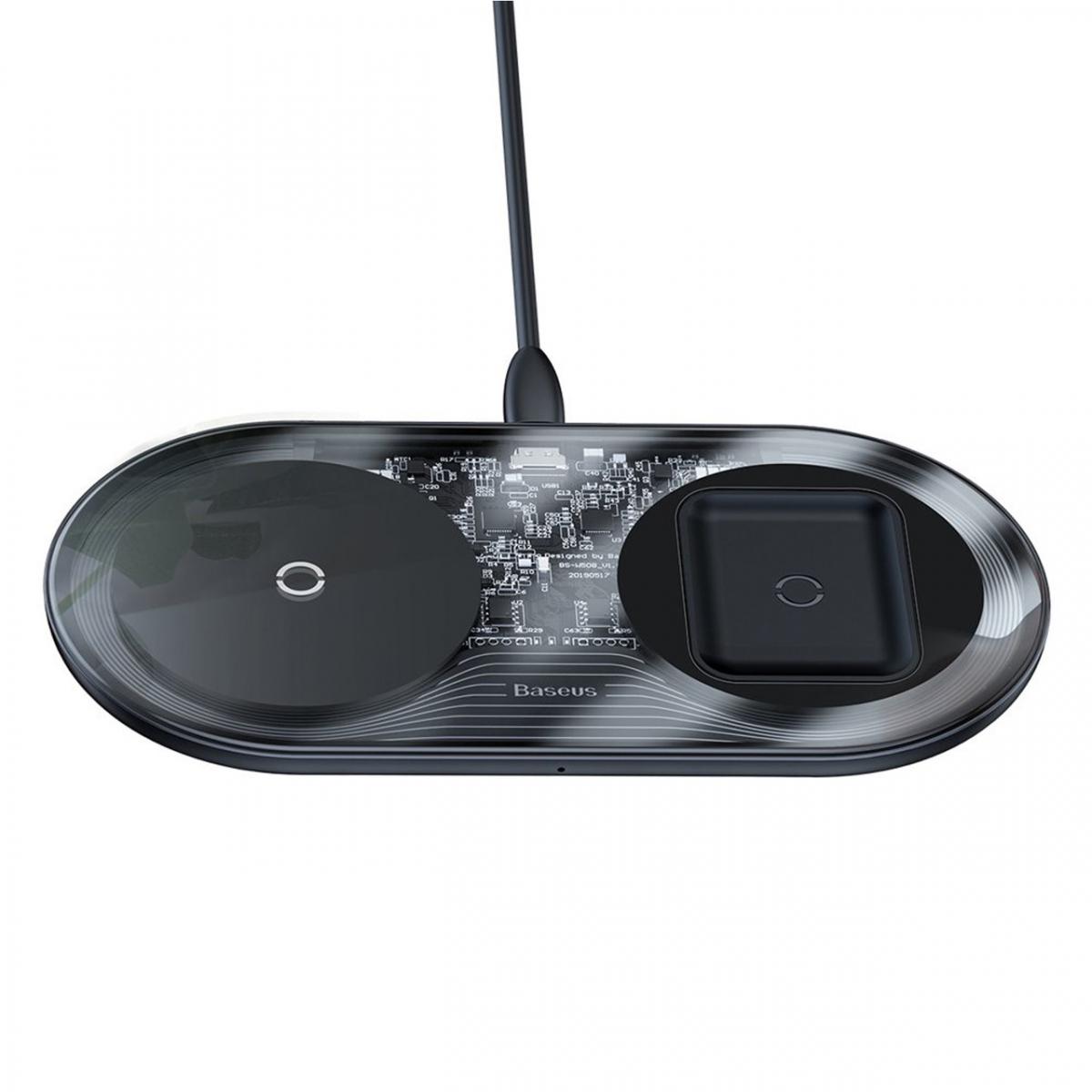Бездротова зарядка Baseus Simple Wireless Charger WXJK-01 2в1 (1120510308)