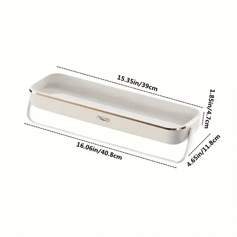 Полиця-органайзер для ванної з тримачем 42х12х5 см - фото 4 Полиця-органайзер для ванної з тримачем 42х12х5 см - фото 4