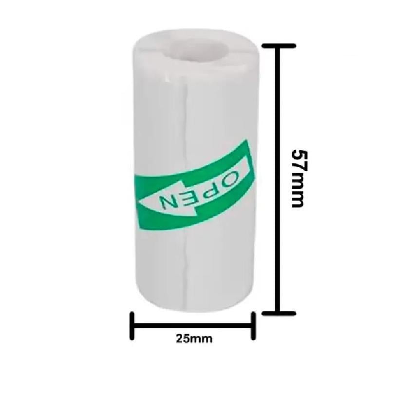 Бумага самоклеящаяся для мини термопринтера 57х25 мм 1 шт. (ПО0003) - фото 2
