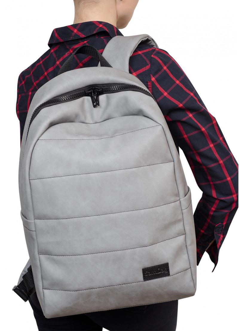 Рюкзак женский Sambag Zard LRT Светло-серый нубук (25088060)