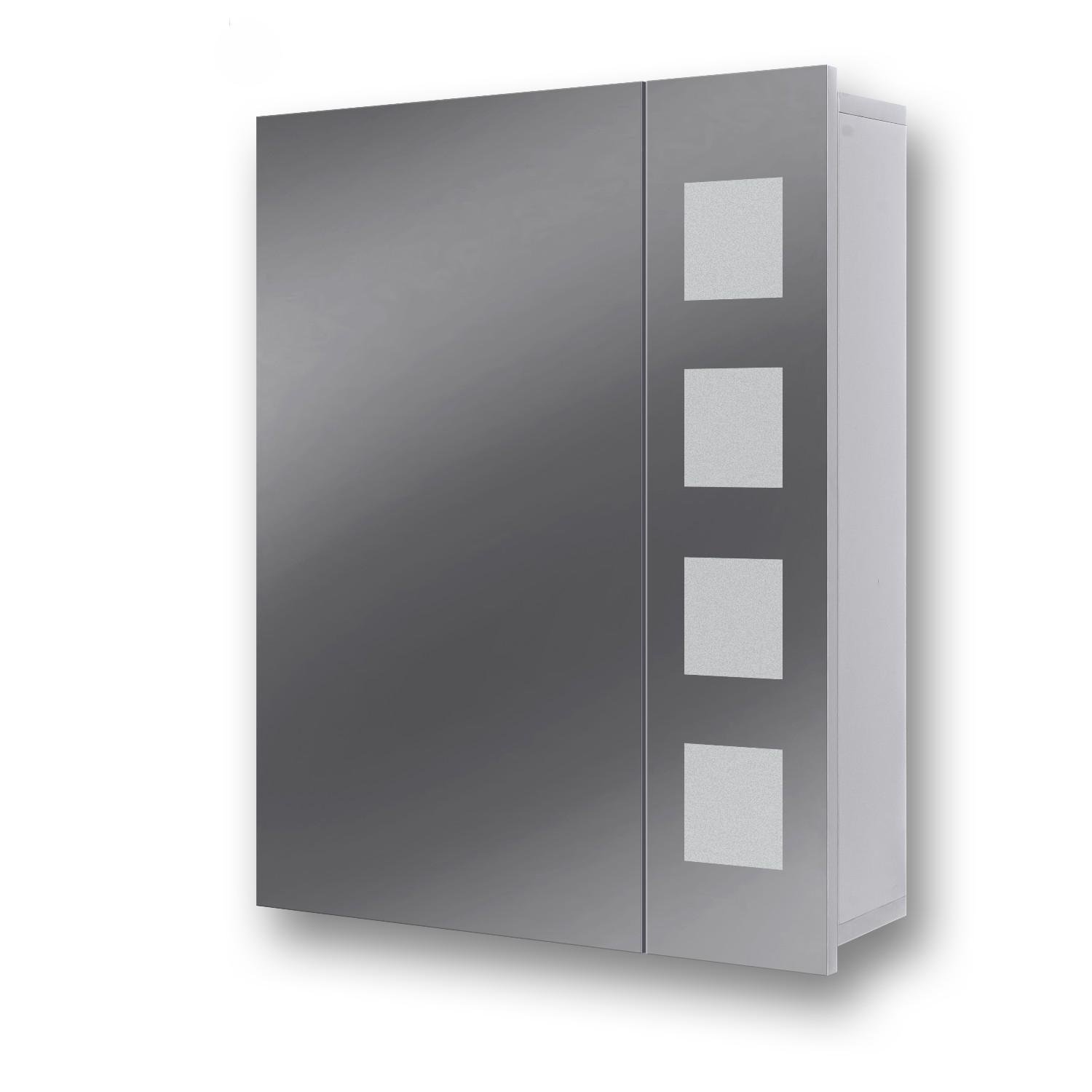 Шкаф зеркальный для ванной G7-60 Квадраты (11881861) - фото 2 Шкаф зеркальный для ванной G7-60 Квадраты (11881861) - фото 2