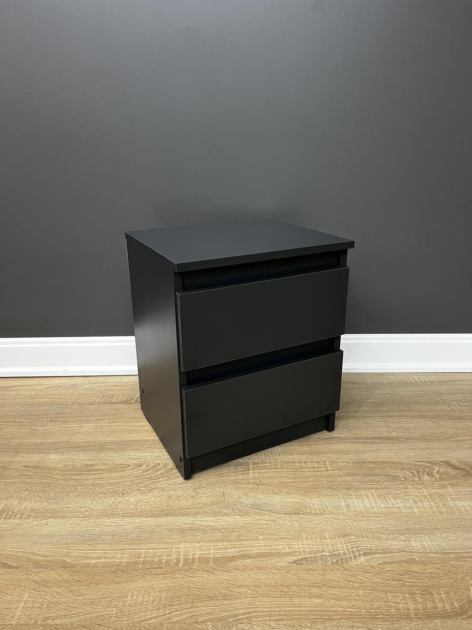 Тумба приліжкова Кватро 400x480x340 мм Антрацитовий - фото 1