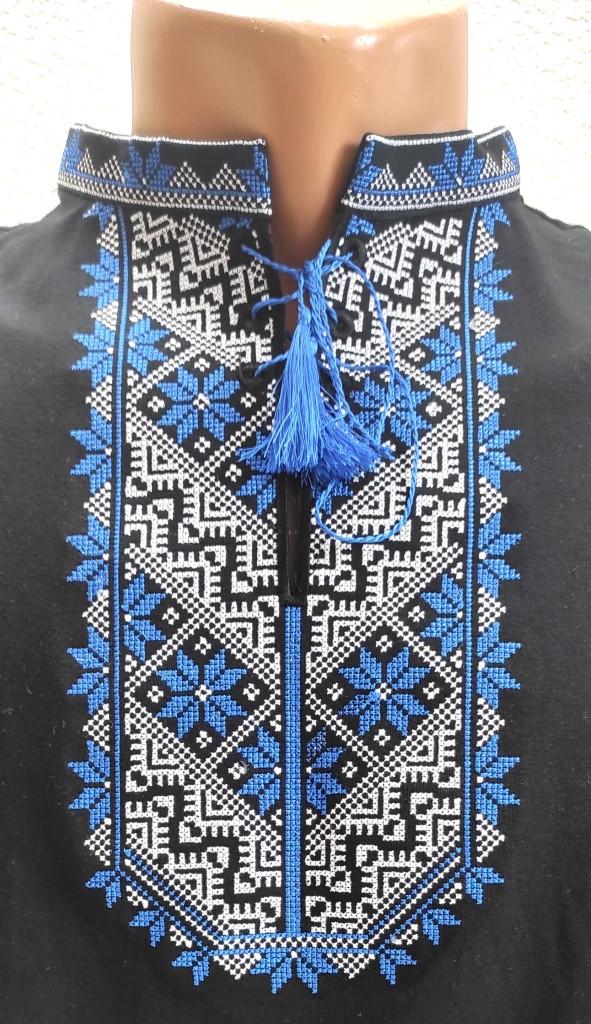 Вышиванка мужская Волошковое поле XRMASTER 3XL Черный (0001110-XXXL) - фото 3 Вышиванка мужская Волошковое поле XRMASTER 3XL Черный (0001110-XXXL) - фото 3