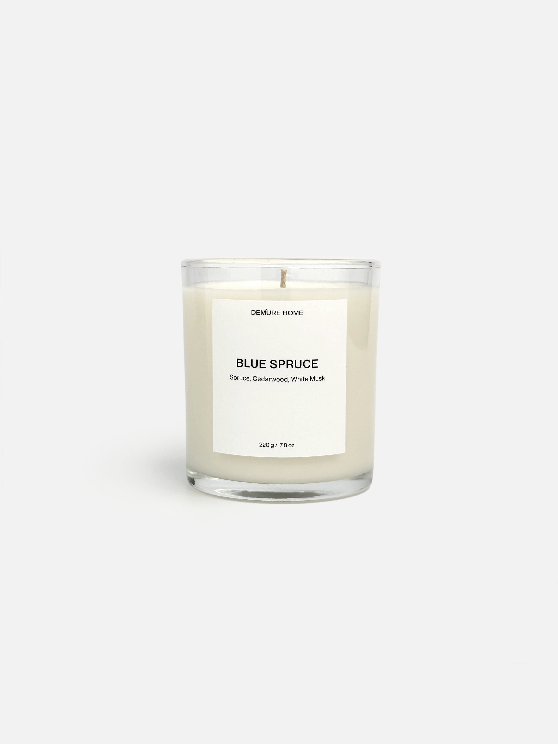 Ароматическая свеча Demure Home Blue Spruce Crystal 220 г Прозрачный (10121006)