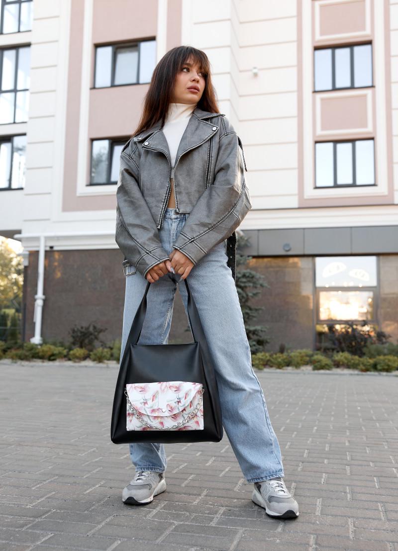 Жіноча сумка Sambag HOBO BLISS Чорний (53453713) - фото 2 Жіноча сумка Sambag HOBO BLISS Чорний (53453713) - фото 2