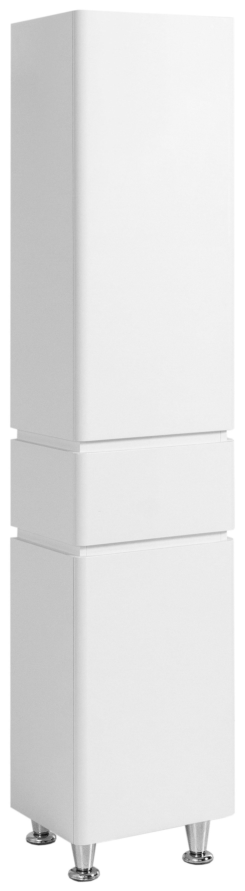 Пенал ЮВВІС Ліон ПН1ш-Д правий підлоговий у ванну кімнату 40 см Білий (18089544)