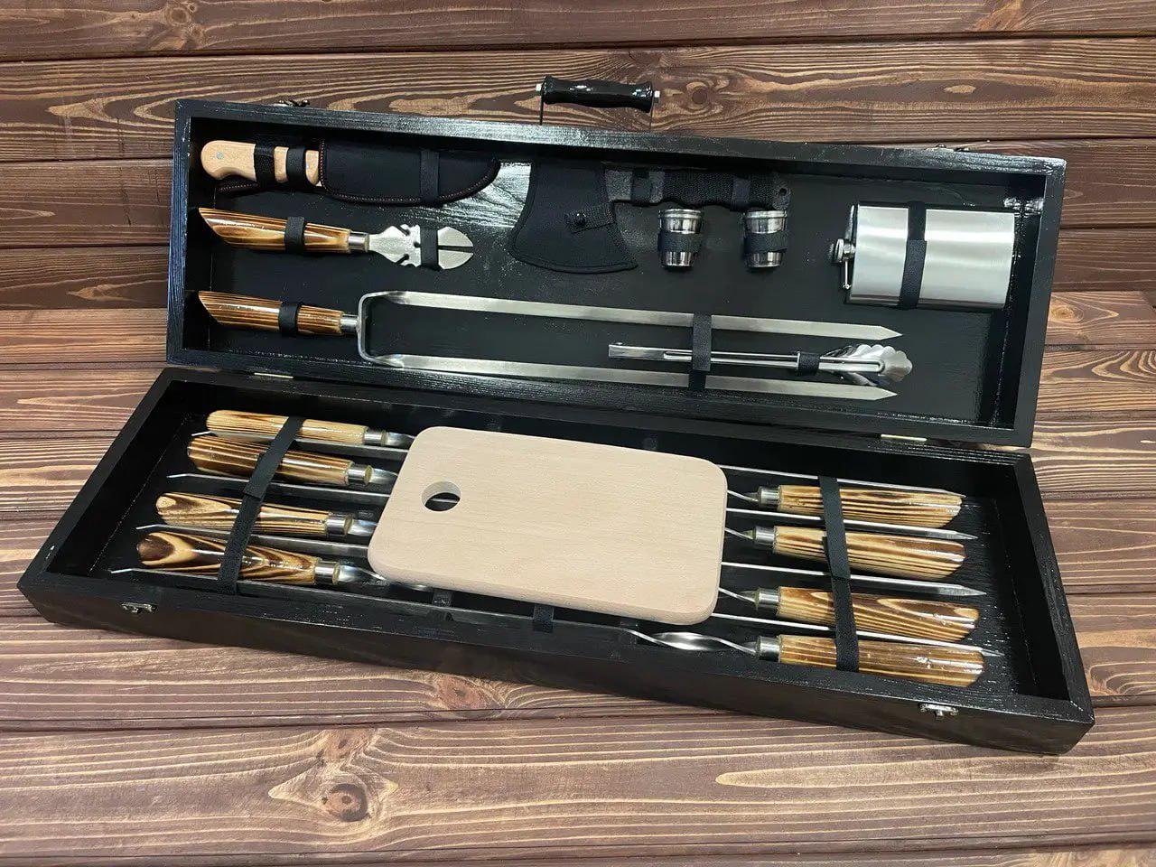 Набор шампуров Пикник 9 в кейсе (10639721)