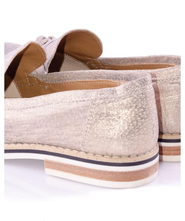 Лоферы женские Sweet Lemon 370 р. 41 Золотистый - фото 4