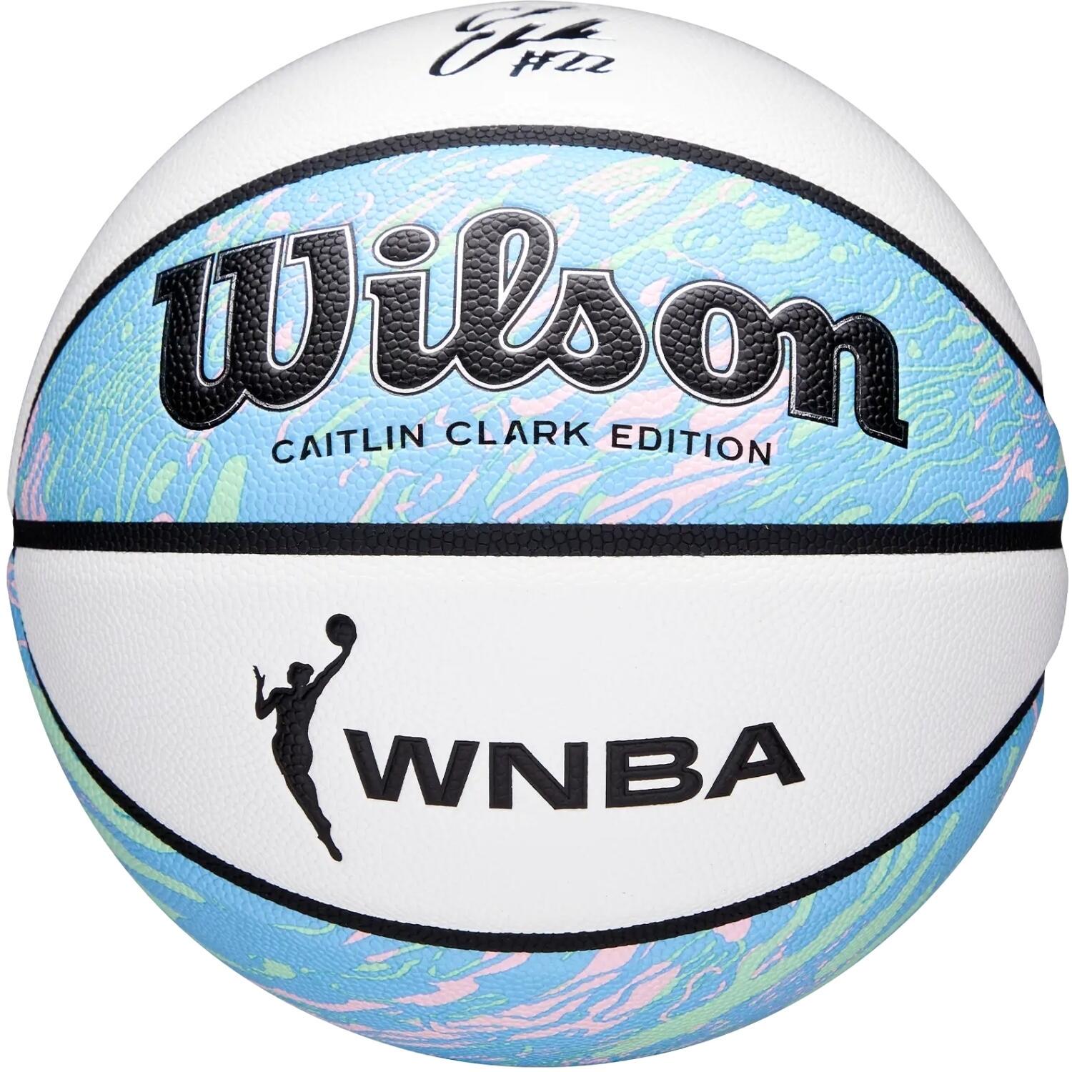 Баскетбольный мяч Wilson CAITLIN CLARK WNBA OASIS р. 6 Бело-голубовато-розово-салатовый (WZ2026401XB6)