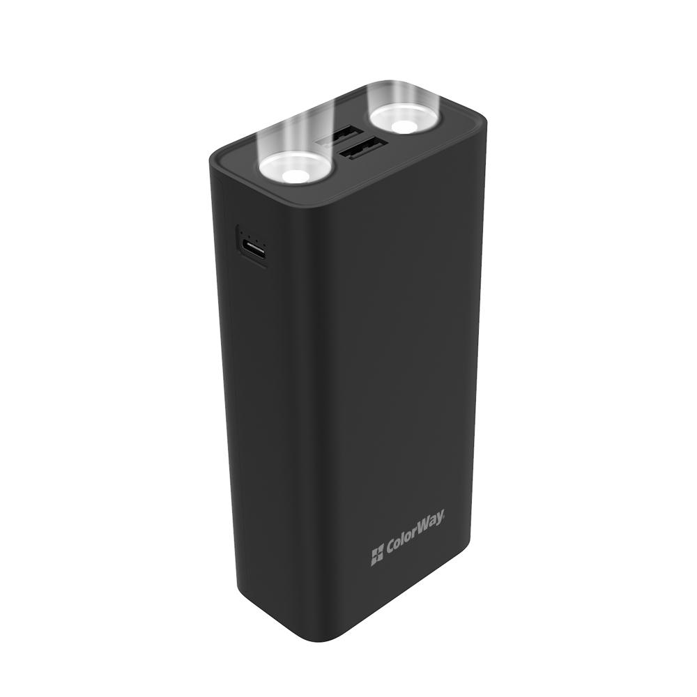 Повербанк ColorWay Lamp 30 000 mAh Black (CW-PB300LPB3BK-F) - фото 6