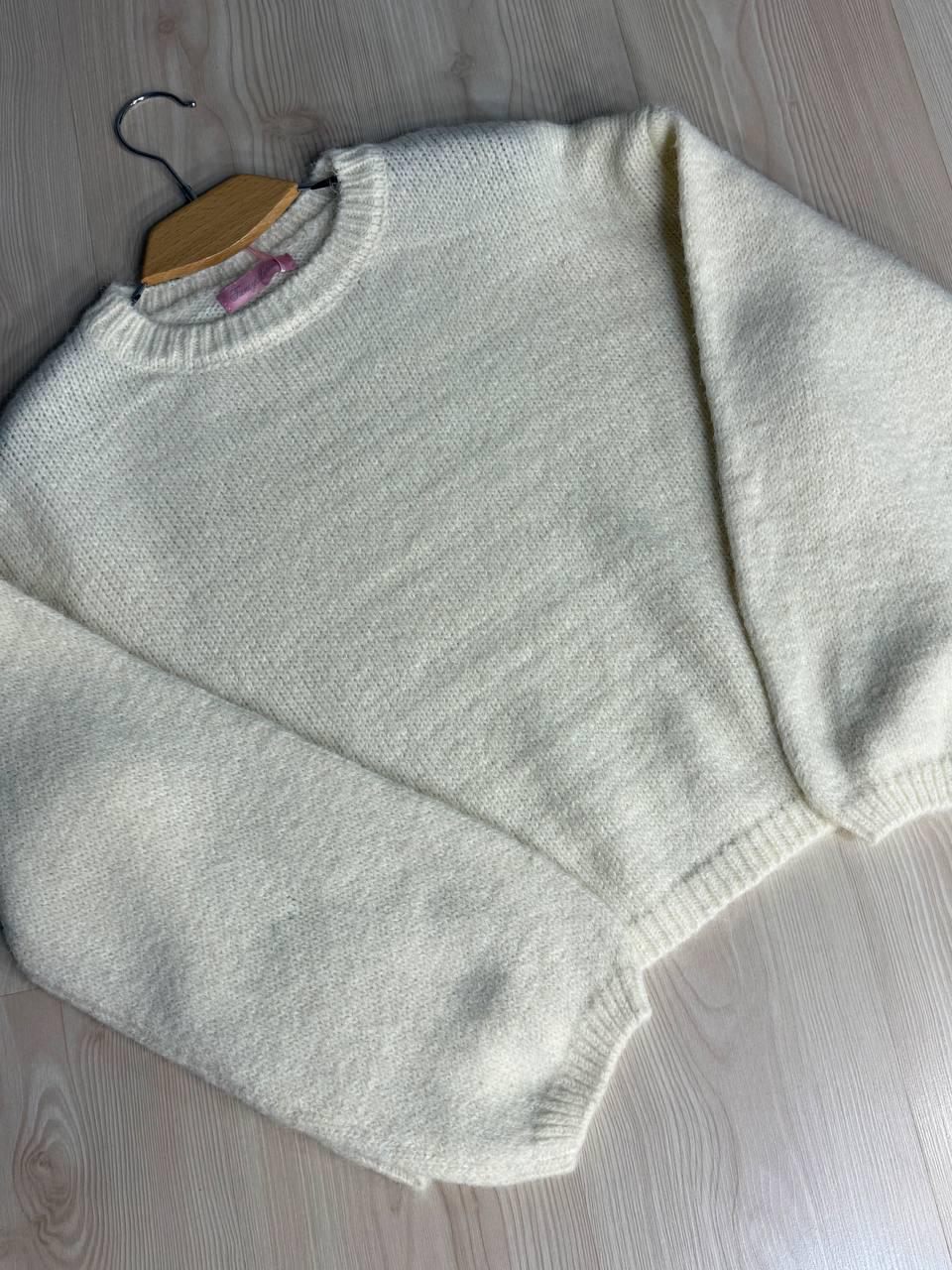 Светр жіночий Fancy Matinee 6119 меланж OS Молочний (4930) - фото 4 Светр жіночий Fancy Matinee 6119 меланж OS Молочний (4930) - фото 4