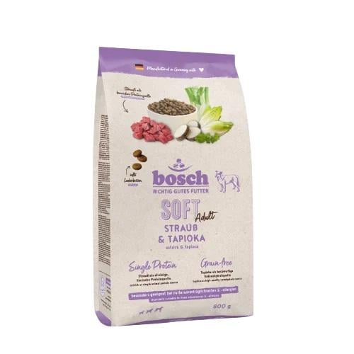 Корм сухой для собак Бош Софт Плюс со страусом и тапиокой Bosch Soft Plus Ostrich&Tapioca 2,5 кг