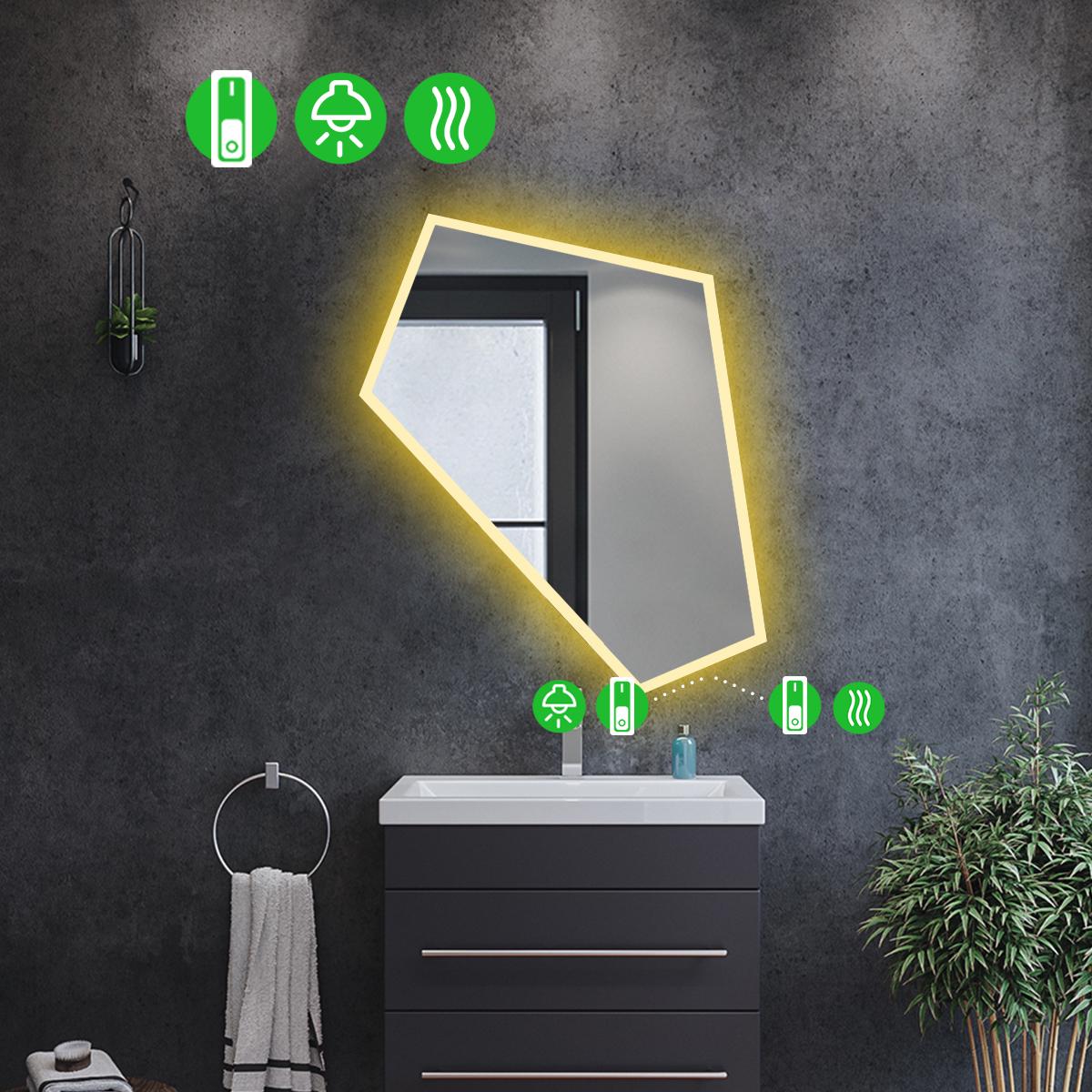 Дзеркало з LED підсвіткою Modulo 3 100x85 см (8737854) - фото 2 Дзеркало з LED підсвіткою Modulo 3 100x85 см (8737854) - фото 2