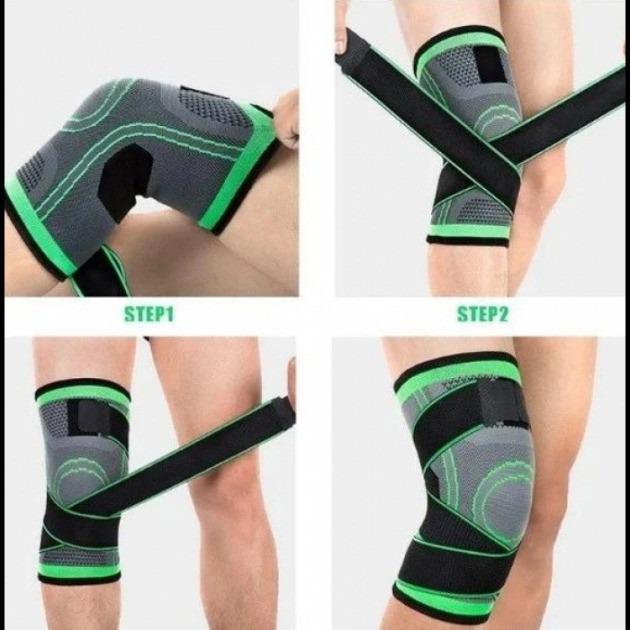 Бандаж на колено Knee Support наколенник эластичный компрессионный - фото 4