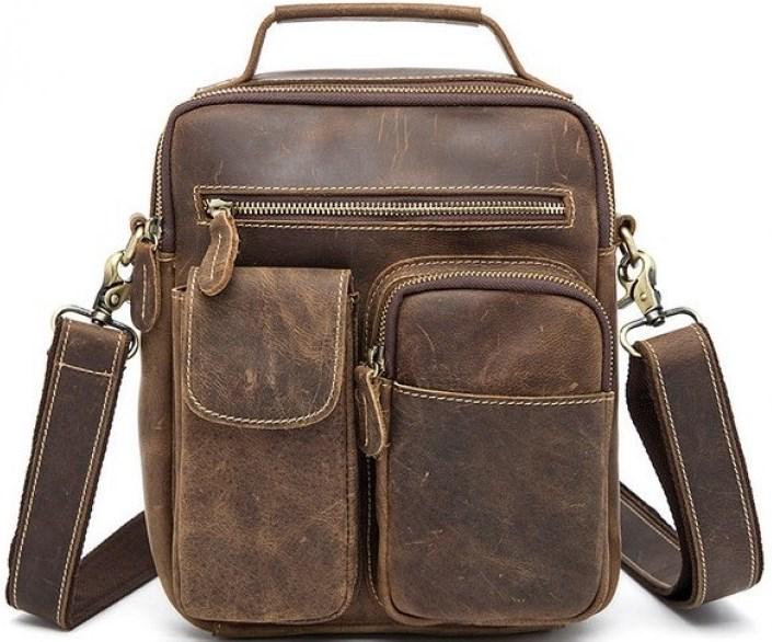 Сумка мужская Vintage 14640 кожаная Коричневый