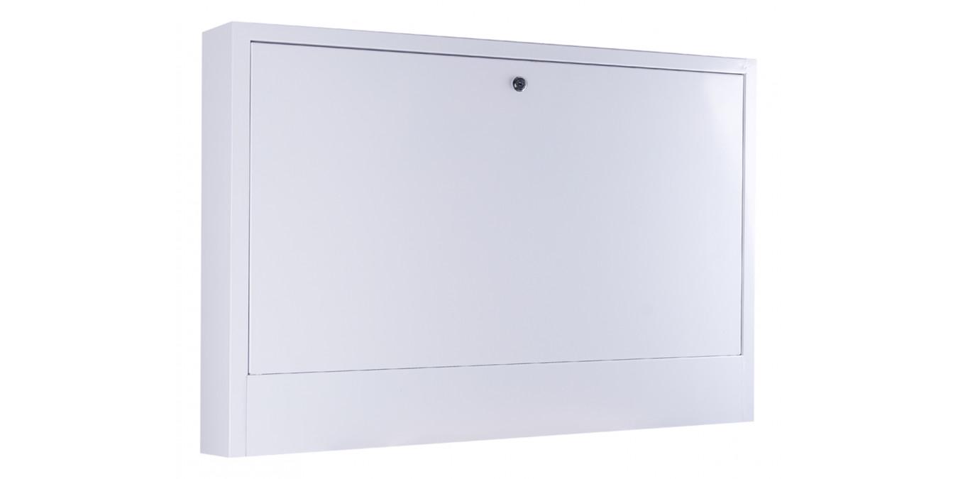 Шкаф коллекторный Галіндустрія ШКЗ-03 для наружного монтажа стальной с замком 765х580х120 мм Белый (124-119-000000217)