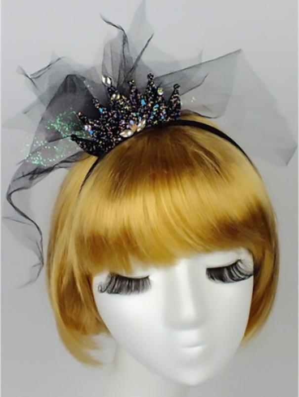 Декор на Хэллоуин Seta Корона Принцесска Мини (18-1084BLK)