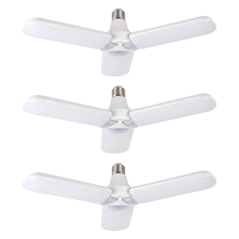 Светодиодные складные лампы с тремя лопастями LED bulb 60W в патрон Е27 3 шт.