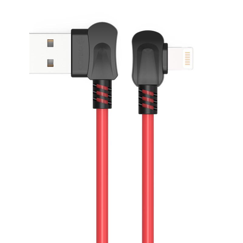 Кабель Lightning Orico LTW-10 с двусторонним разъемом USB 1 м Красный - фото 1