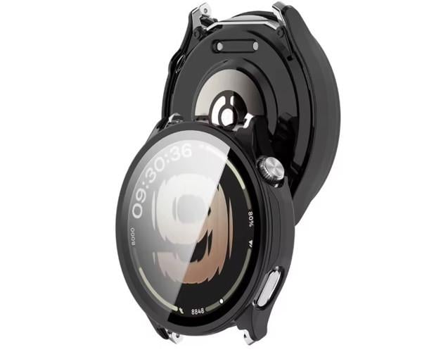 Чехол с защитным стеклом Protective Cover with Glass для OnePlus Watch Lite/Oppo Watch S Черный