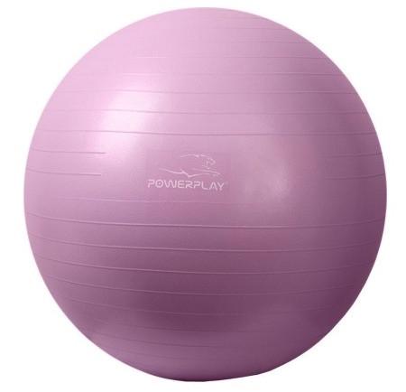 Мяч для фитнеса PowerPlay 4001 Gymball с насосом Ø 75 см Фиолетовый - фото 2