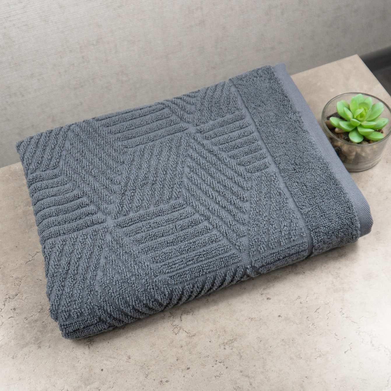 Полотенце махровое для лица и рук GM Textile Уэльс 50х90 см Темно-серый (500-90-wales-grey)