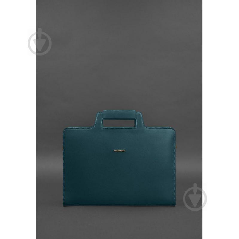 Женская кожаная сумка для ноутбука и документов BlankNote 15 Dark Green (BN-BAG-36-malachite) - фото 3