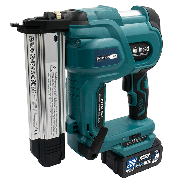 Гвоздозабиватель\степлер аккумуляторный PROFI-TEC 20V PPT20BL (005695) - фото 2