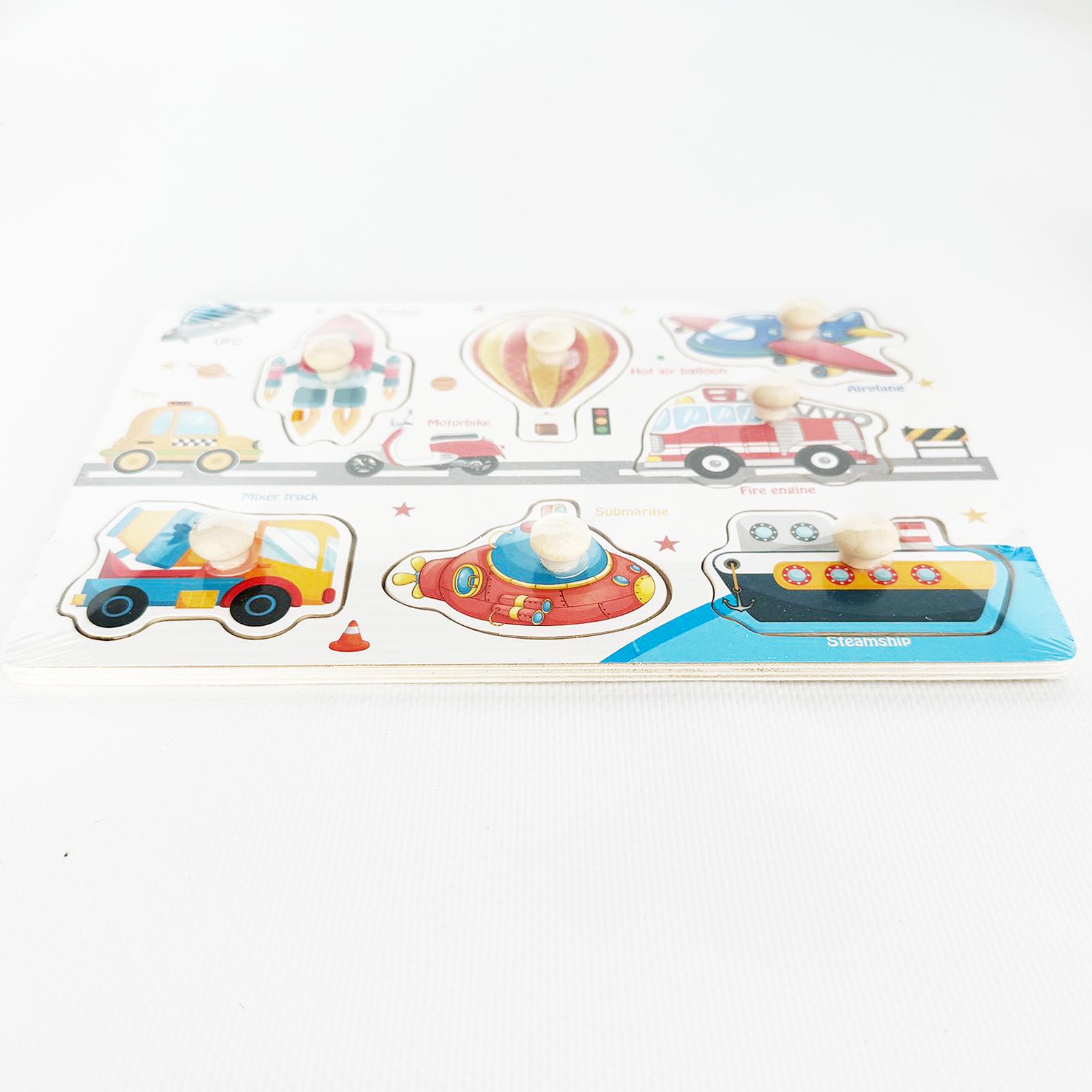 Пазлы деревянные Монтессори Транспорт (18784934) - фото 5 Пазлы деревянные Монтессори Транспорт (18784934) - фото 5