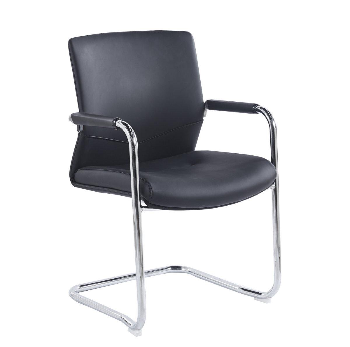 Стул офисный Intarsio ADOLF Черный/Хром (28710943)