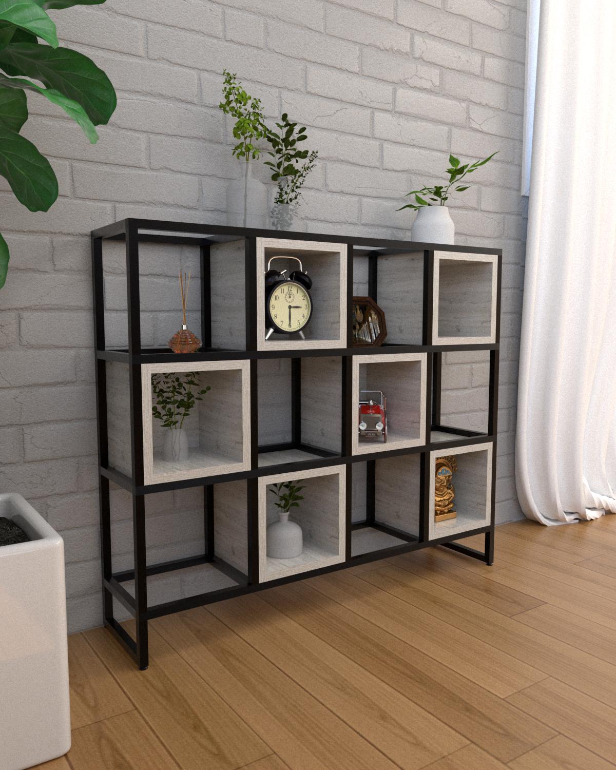 Стеллаж напольный EcoLoft Куберо DSP-1320-2 в стиле лофт (31216501) - фото 3