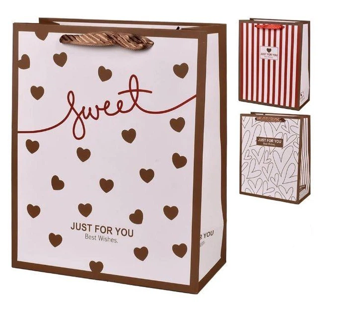 Пакет подарочный бумажный Just for You S 18x23 см 3 шт. (R98580-S) Пакет подарочный бумажный Just for You S 18x23 см 3 шт. (R98580-S)